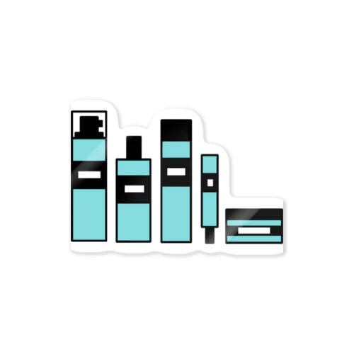 skin care(aquamarine) Sticker