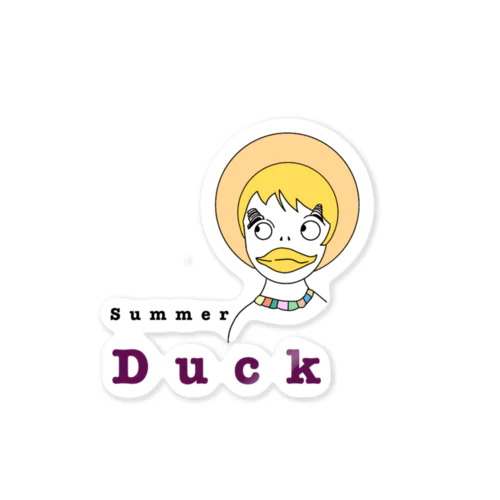Summer Duck  Sticker