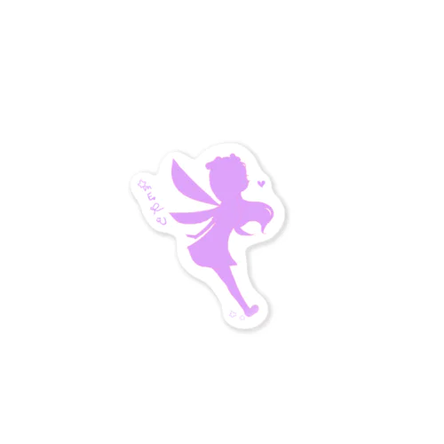 シルエット妖精 Sticker