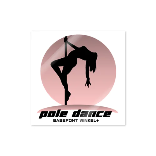 pole dance BF winkel+ Sticker