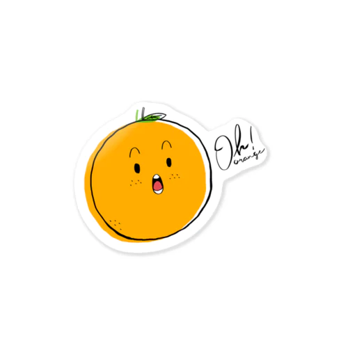 Oh！ orange Sticker