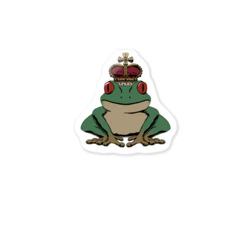 Crown Frog(G) Sticker