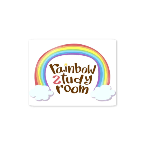 rainbow study room ステッカー