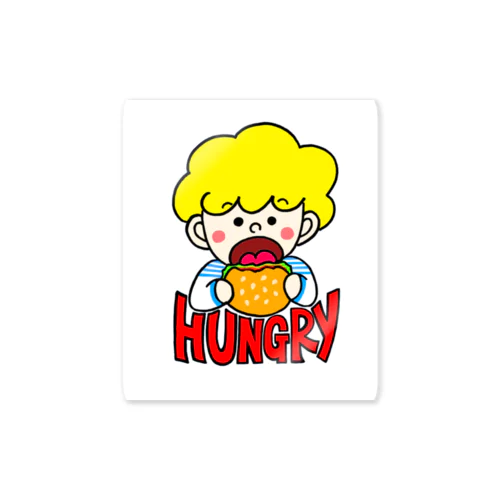 HUNGRY（ホワイト） ステッカー