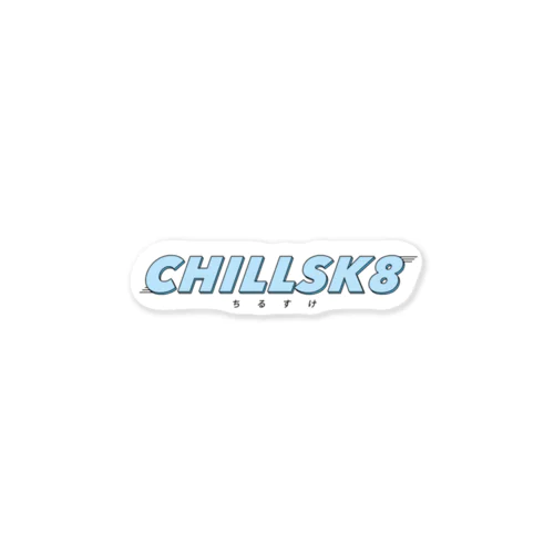 Chill out Skating略してちるすけ ステッカー