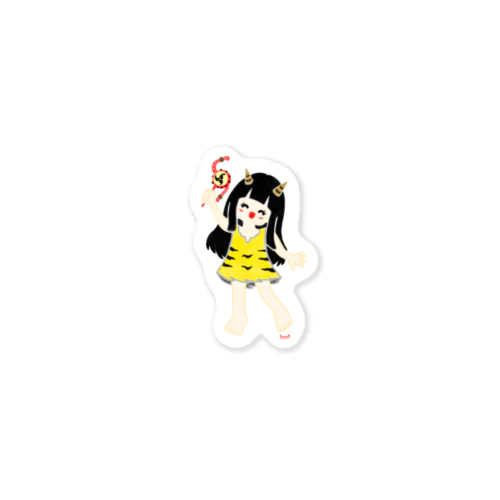 鬼の子らいめちゃん Sticker