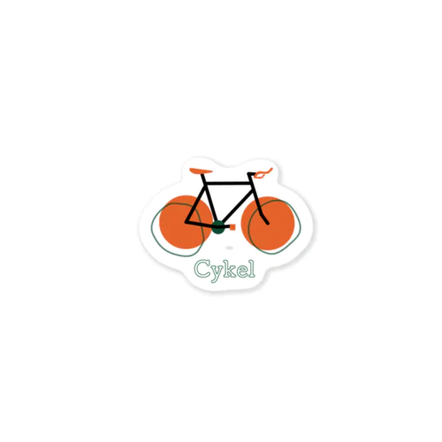 じてんしゃ - Cykel - Sweden ステッカー