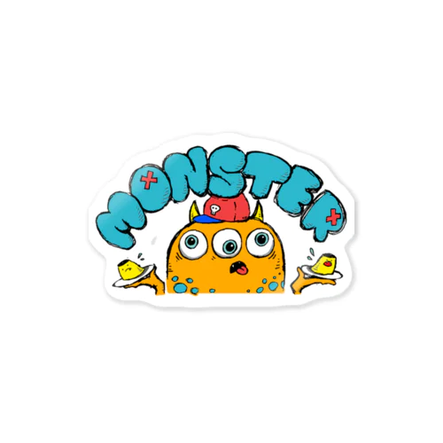 Monster Pudding Sticker