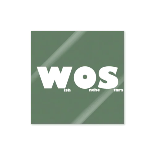 WOS(Wish Onthe Stars) ロゴ ステッカー