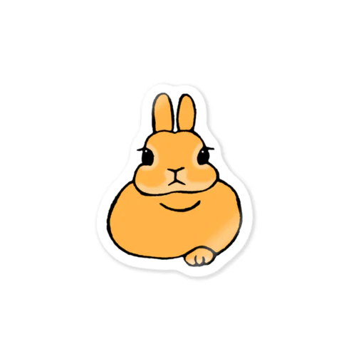 おててはみ出しうさぎ Sticker