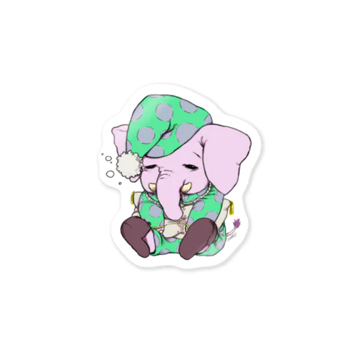 PINK ELEPHANT(SLEEP) Sticker