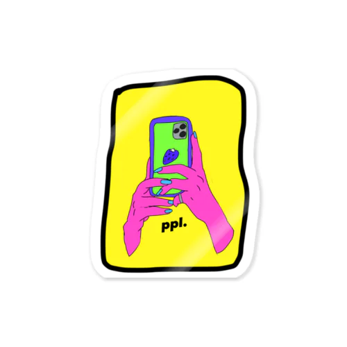 ppl. / phone ステッカー