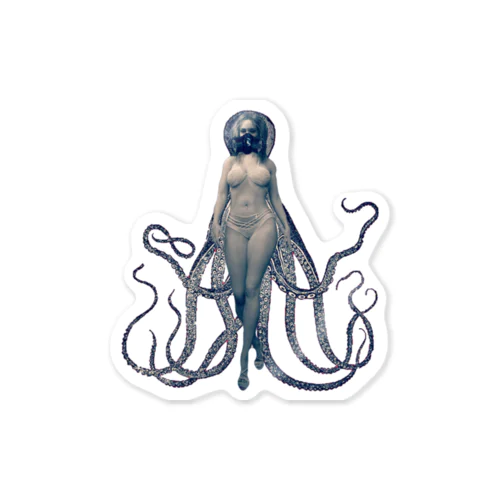 Cthulhu Girl Sticker