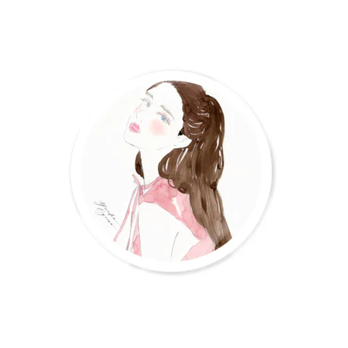 Ponytail Sticker