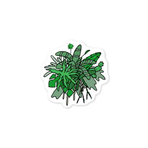 Plants Bomb Sticker Sticker