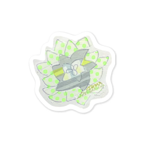 マステ絵多肉植物 Sticker