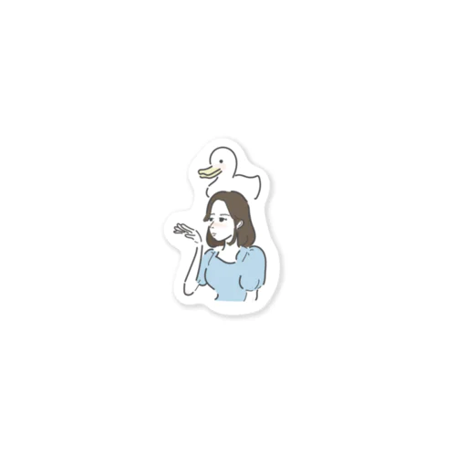 あひる Sticker