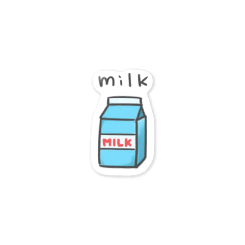 milk ステッカー