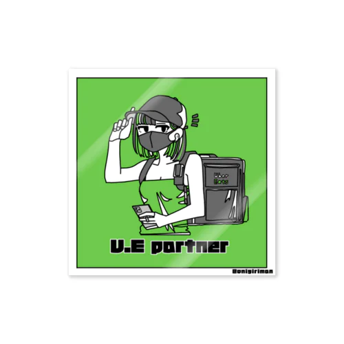 Ubereats販売員の姉さん Sticker