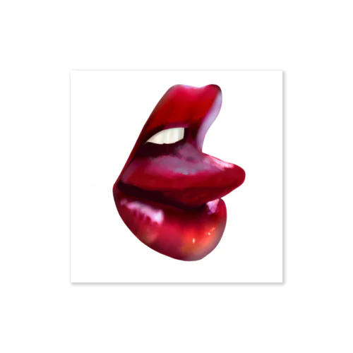 lip and tongue ステッカー