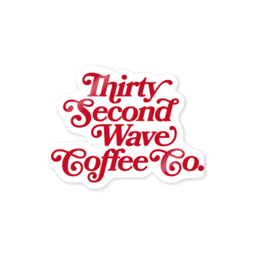 32nd Wave Coffee - Thank you Logo ステッカー