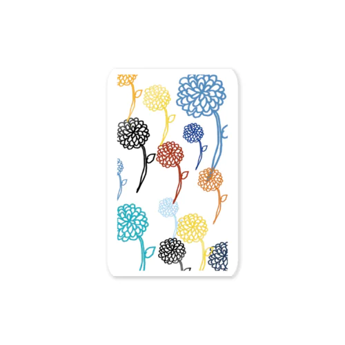 Dahlias Sticker