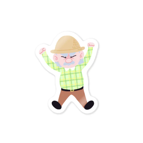 農家のおじさん Sticker