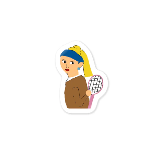 真珠の少女、テニスを始めたってよ Sticker
