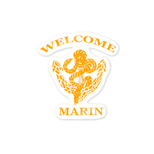 ９月ＮＥＷ「ＷＥＬＣＯＭＭＡＲＩＮ」 ステッカー