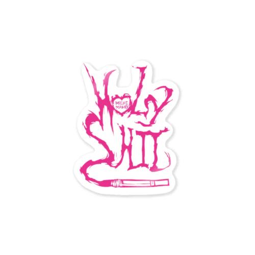 HOLYSHIT PINK LOGO ステッカー