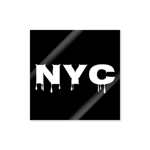 NYC melting Sticker