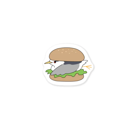 サギバーガー<単品>ハンバーガー Sticker