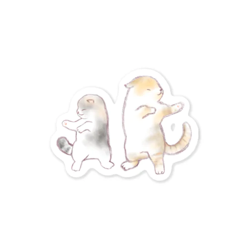 ダンシングにゃんこ Sticker