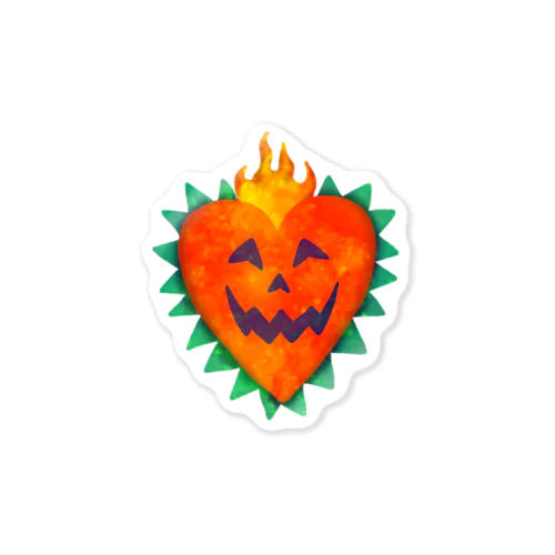 🧡🎃Halloween heart pumpkin🎃🧡 Sticker