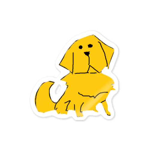 ゴールデンレトリバー　犬 Sticker