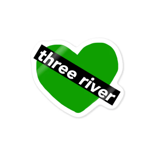 three river ステッカー Sticker
