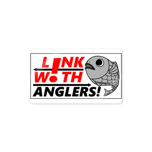 L!NK W!TH ANGLERS! 公式ステッカー 스티커