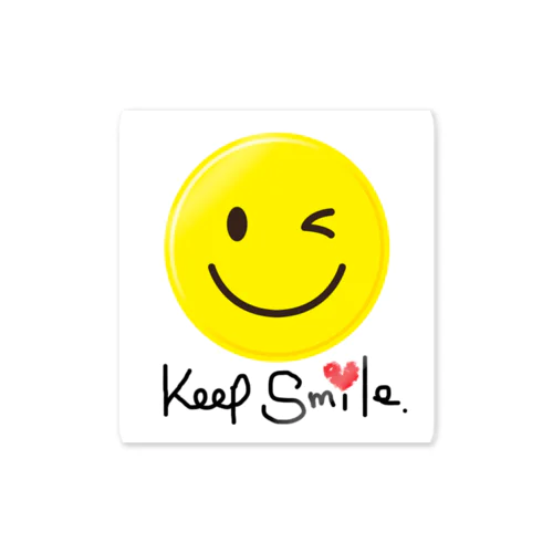 keep smile  ステッカー