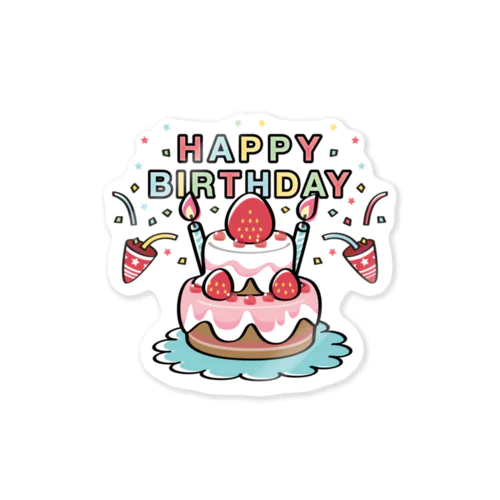 HAPPY BRITHDAY_3 Sticker