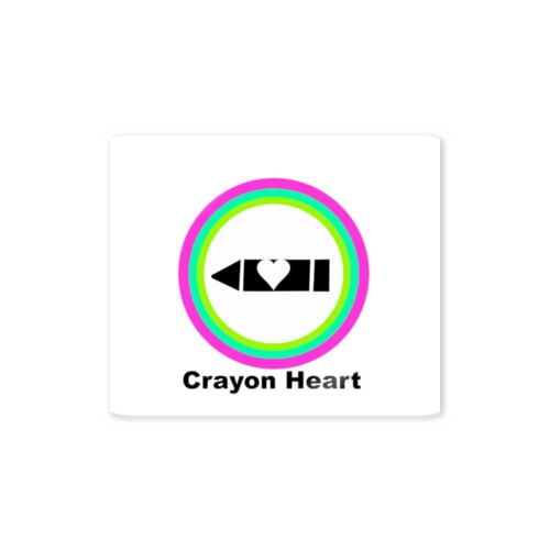 クレヨンハートロゴグッズ Sticker