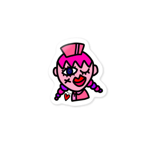 crazy  nurse ！ Sticker