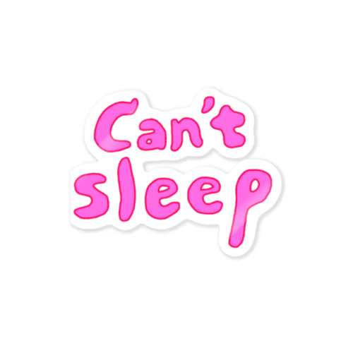 can't sleep ステッカー