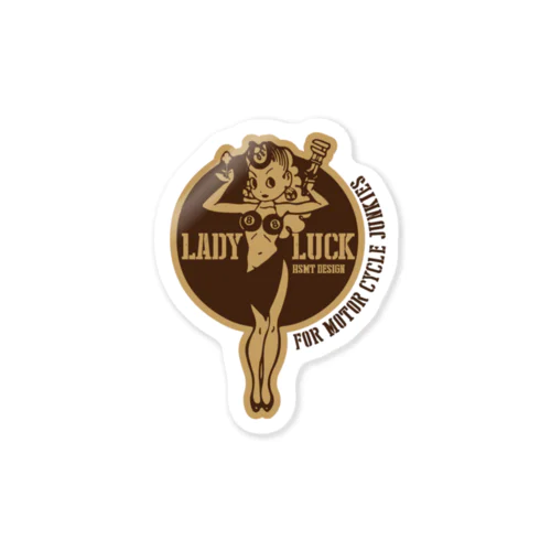 HSMT design LADY LUCK ステッカー