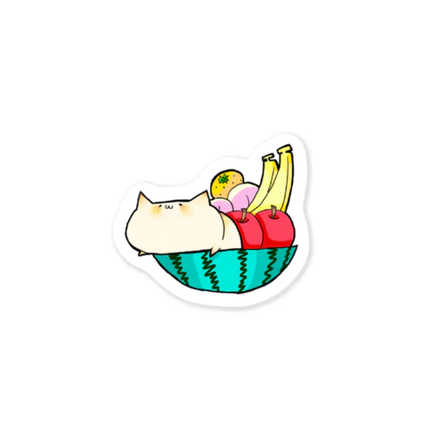 白胡麻　果物 Sticker