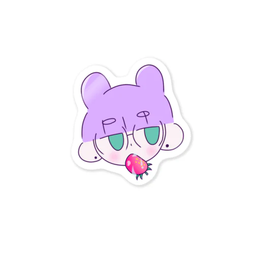 もぐもぐもるちゃん いちごちゃん Sticker