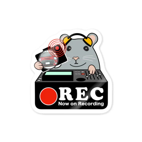 ネズミ グッズ ドラレコ ステッカー Sticker