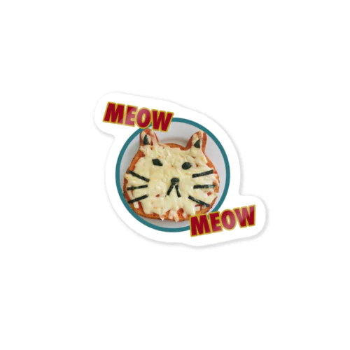 MEOW PIZZA Sticker