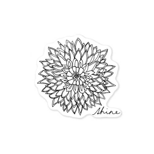 Dahlia by shine.(ダリア) Sticker