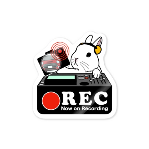 ウサギ グッズ ドラレコ ステッカー Sticker