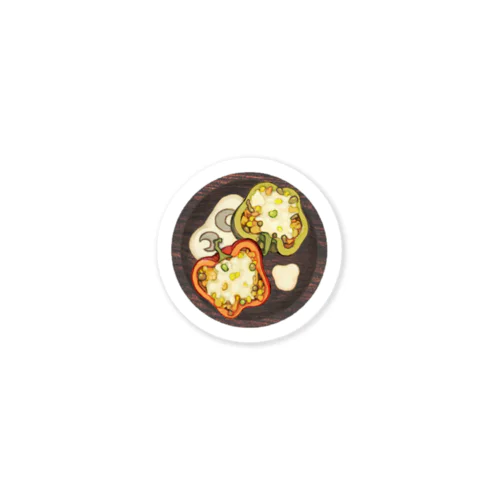 ほかほかごはん　パプリカのご飯詰め Sticker